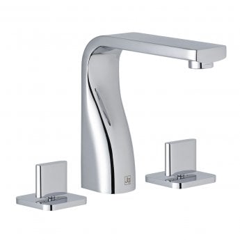 Just Taps Plus Curve Basin Mixer 72191 Deck Mounted Chrome