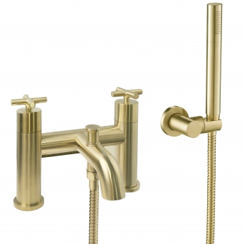 Just Taps Plus Solex 66275BBR Pillar Mounted Brushed Brass