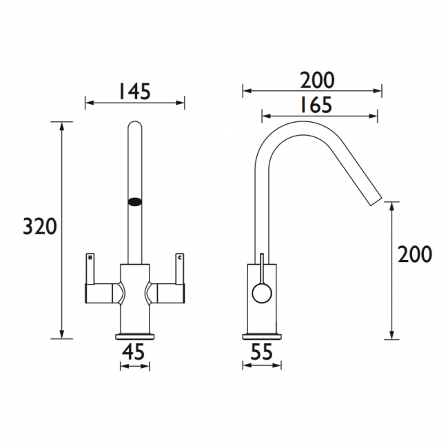 Bristan Cashew EasyFit Mono Kitchen Sink Mixer Tap - Chrome