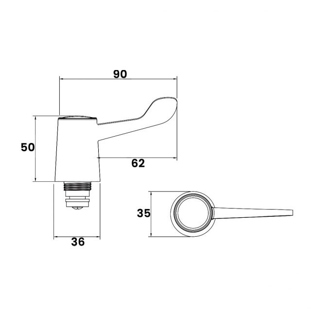 Bristan Basin Tap Reviver with Lever Handles