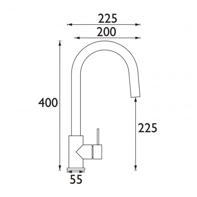 Bristan Prism Sink Mixer | PM SNK C | Deck Mounted | Chrome