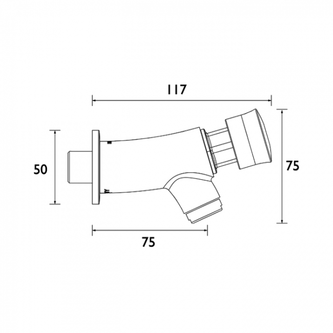 Bristan Z2 BIB Self Closing Single Timed Flow Basin Tap with Flow Regulator - Chrome