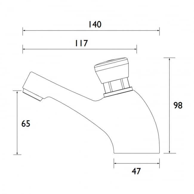 Bristan Value Timed Flow Basin Taps Pair - Chrome