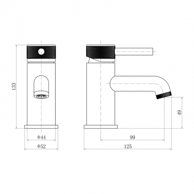 Delphi Verdura Basin Mixer Tap - Brushed Brass