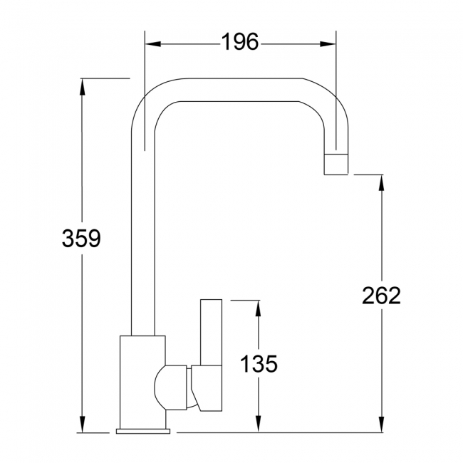 Deva Ashworth Kitchen Sink Mixer Tap - Brushed Brass