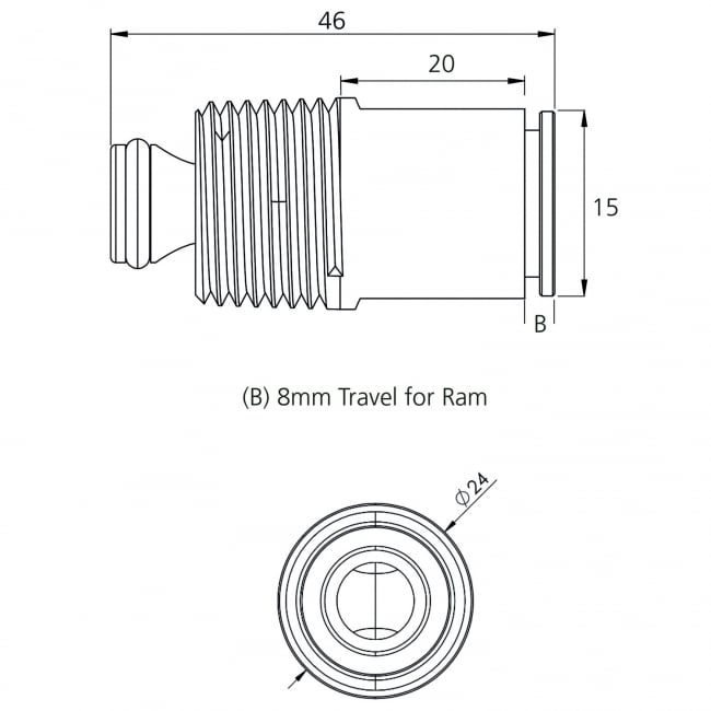 Heatwave Thermostatic Radiator Shut-Off Valves Pair - Chrome