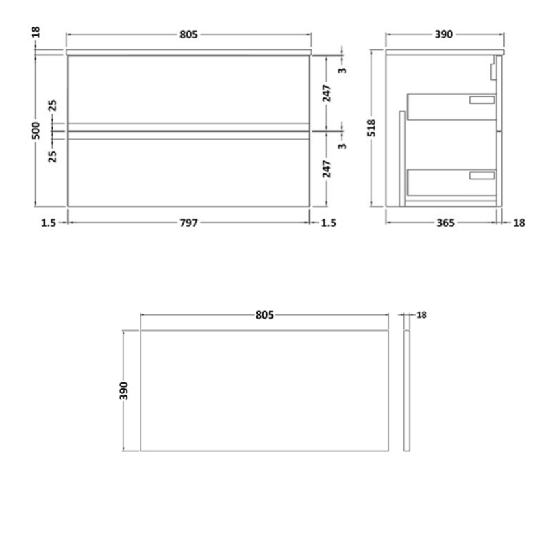 Hudson Reed Urban Vanity Unit 