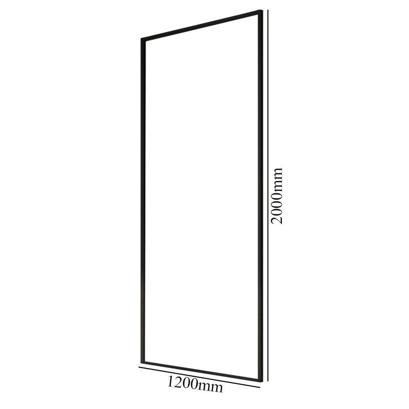 Merlyn Black Wet Room Panel | BLKFSW120 | 1200mm | 8mm | Clear