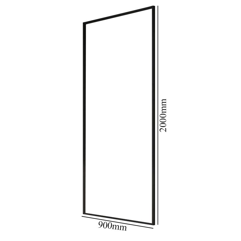 Merlyn Black Wet Room Panel | BLKFSW90 | 900mm | 8mm | Clear