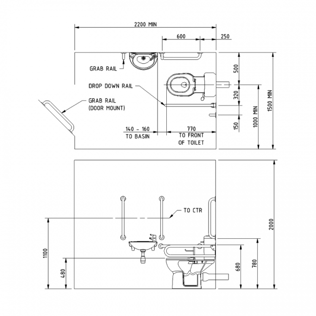 NYMAS Doc M Pack | F20-CCTL-MSC-WH | Bathroom | White