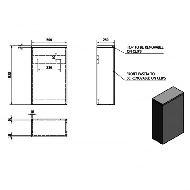 Prestige Purity Back to Wall WC Toilet Unit 775mm High x 505mm Wide White