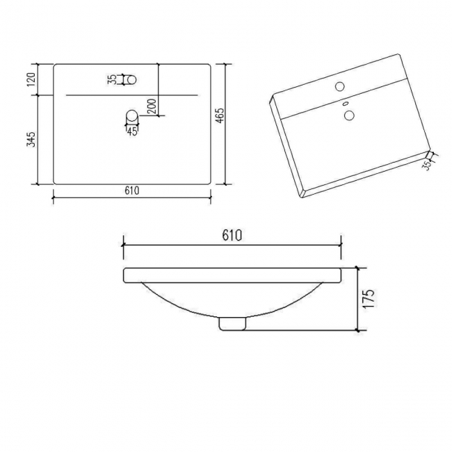 Prestige Purity 2-Drawer Wall Hung Vanity Unit with Mid Depth Ceramic Basin 600mm Wide - Silver Oak