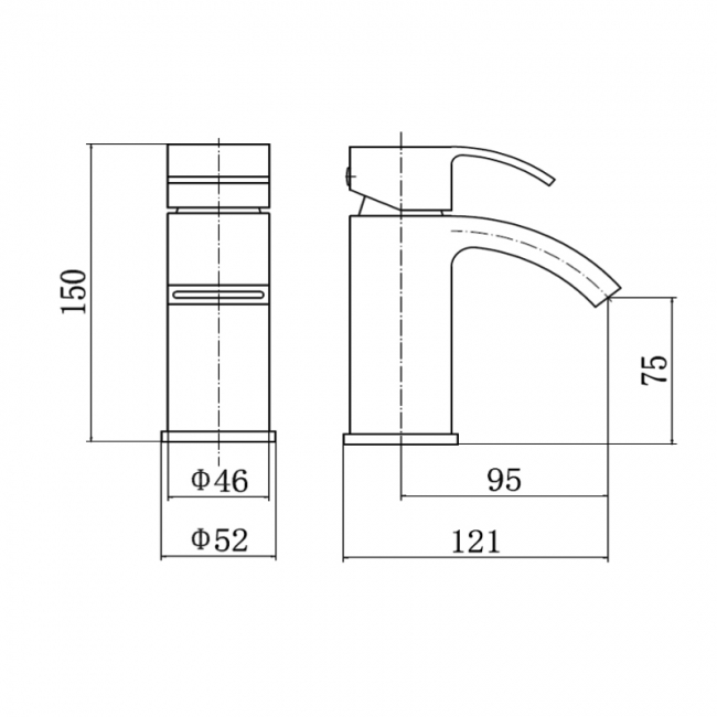 Prestige Status Mono Basin Mixer Tap with Clicker Waste - Chrome