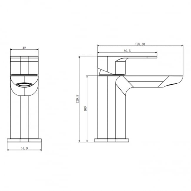 Prestige Visage Mono Basin Mixer Tap with Click Waste - Chrome