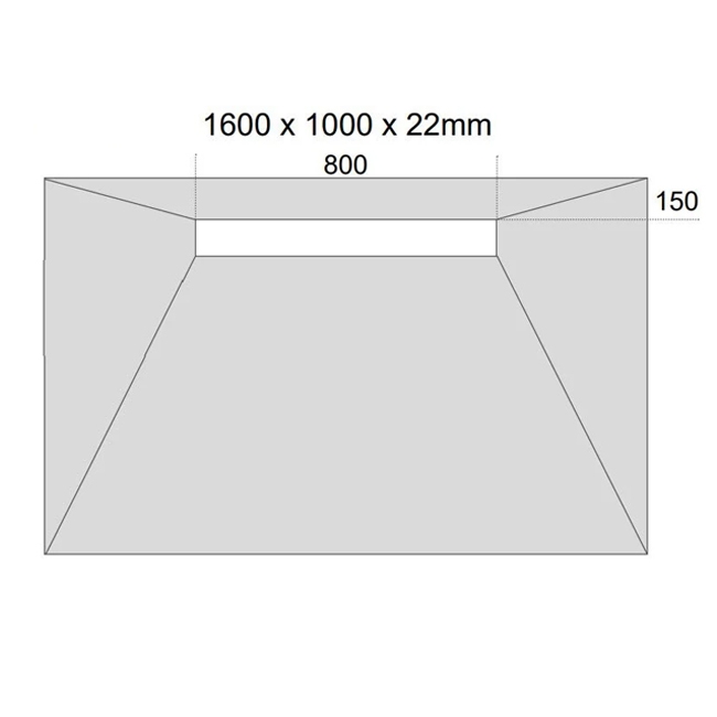 Purus Linear Wet Room Former Kit 1600mm x 1000mm 7sqm Tanking Liquid