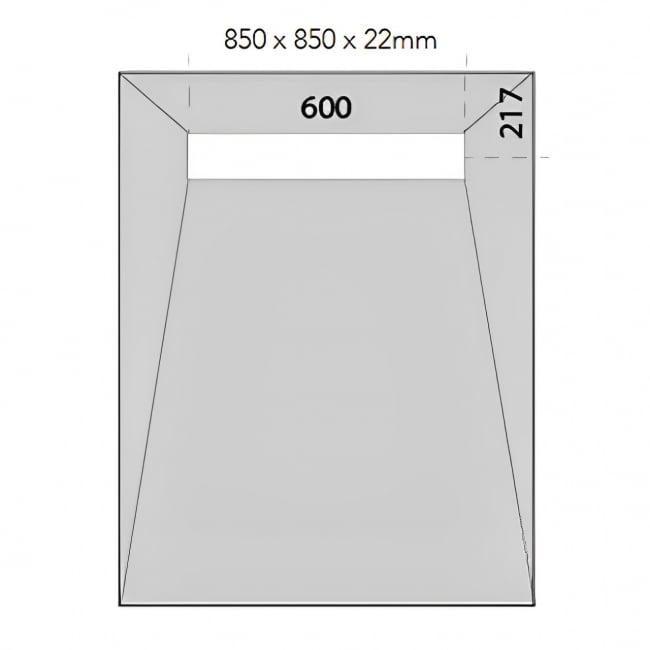 Purus Linear Wet Room Former Kit 850mm x 850mm 7sqm Tanking Liquid