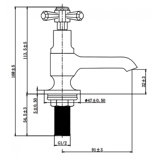 Sagittarius Fitzerald Basin Taps Pair - Chrome