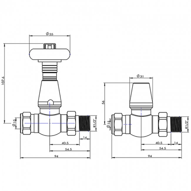 West Radiators Jaguar Radiator Valves 