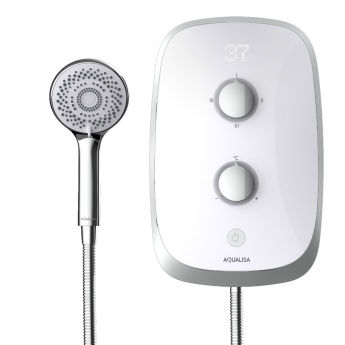 Aqualisa eVOLVE Electric Shower with Satin Silver Trim