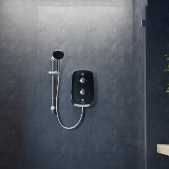 Aqualisa eVOLVE Electric Shower with Satin Silver Trim