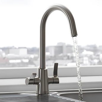 Bristan Acorn Easyfit Kitchen Sink Mixer Tap - Stainless Steel