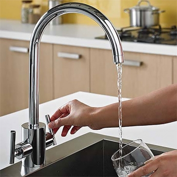 Bristan Artisan Filter Mono Kitchen Sink Mixer Tap Dual Handle - Chrome