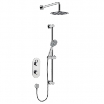 Bristan Molida Dual Concealed Mixer Shower with Shower Kit and Fixed Head - Chrome