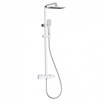 Bristan Napoli Thermostatic Bar Mixer Shower with Shower Kit and Fixed Head - Chrome