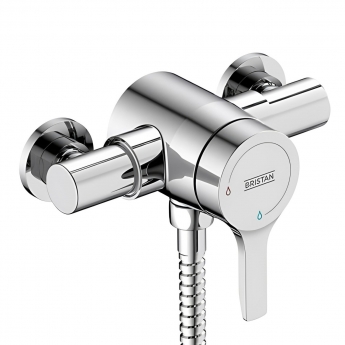 Bristan Onza Thermostatic Exposed Mixer Shower with Shower Kit - Chrome