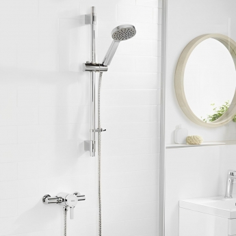 Bristan Onza Thermostatic Exposed Mixer Shower with Shower Kit - Chrome