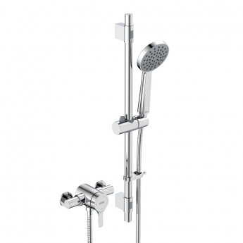 Bristan Onza Thermostatic Exposed Mixer Shower with Shower Kit - Chrome