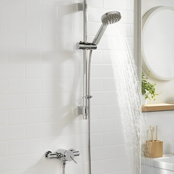 Bristan Sonique3 Thermostatic Exposed Mixer Shower with Shower Kit - Chrome