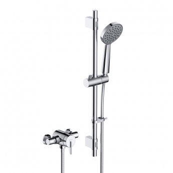 Bristan Sonique3 Thermostatic Exposed Mixer Shower with Shower Kit - Chrome