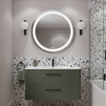 Britton Shoreditch Circular LED Bathroom Mirror 900mm Diameter