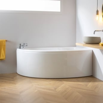 Carron Dove Acrylic Offset Corner Bath 1550mm x 950mm