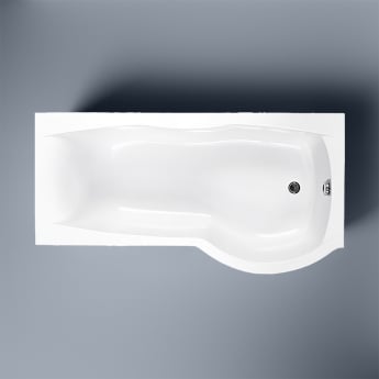 Carron Sigma P-Shaped Curved Shower Bath 1800mm x 750mm/900mm