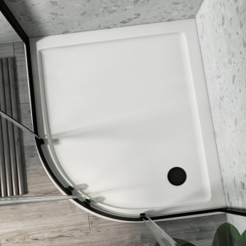 Delphi AquaStone 45mm Stone Resin Offset Quadrant Shower Tray