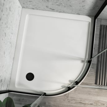 Delphi AquaStone 45mm Stone Resin Offset Quadrant Shower Tray