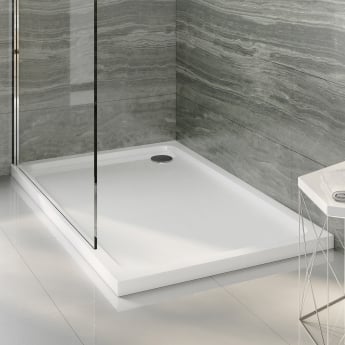 Delphi AquaStone 45mm Stone Resin Rectangular Shower Tray