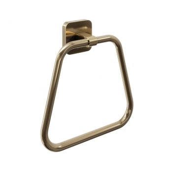 Delphi Wall Mounted Towel Ring - Brushed Brass