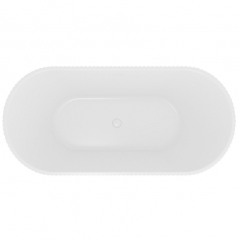 Delphi Estriado Fluted Double Ended Freestanding Bath 1500mm x 750mm - 0 Tap Hole