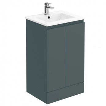 Delphi Halite Combination Unit with 500mm WC Unit - 1000mm Wide - Matt Grey