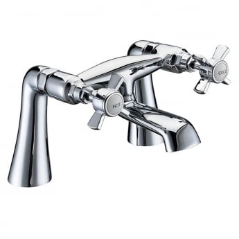 Delphi Wisley Bath Filler Tap Pillar Mounted - Chrome