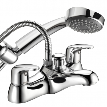 Deva Adore Deck Mounted Bath Shower Mixer Tap - Chrome