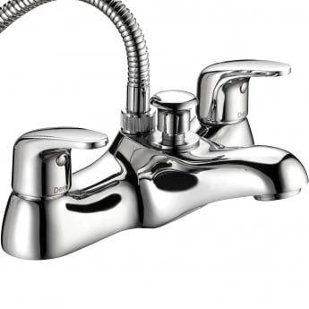 Deva Adore Deck Mounted Bath Shower Mixer Tap - Chrome