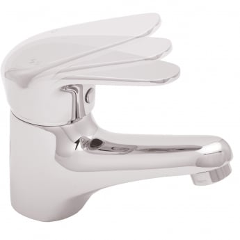 Deva Adore Mono Basin Mixer Tap with Press Top Waste - Chrome