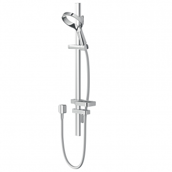 Deva Aio Shower Rail Kit with Shower Handset - Chrome