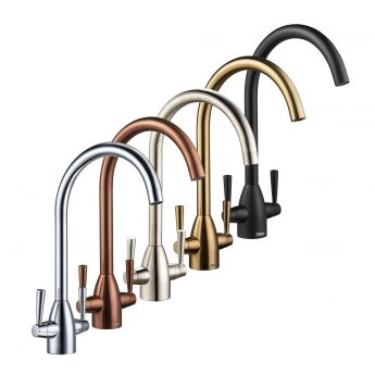 Deva Carlow Kitchen Sink Mixer Tap - Matt Black