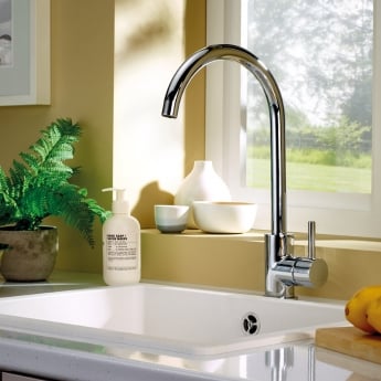 Deva Indi Mono Kitchen Sink Mixer Tap - Chrome