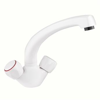 Deva Profile Mono Kitchen Sink Mixer Tap White